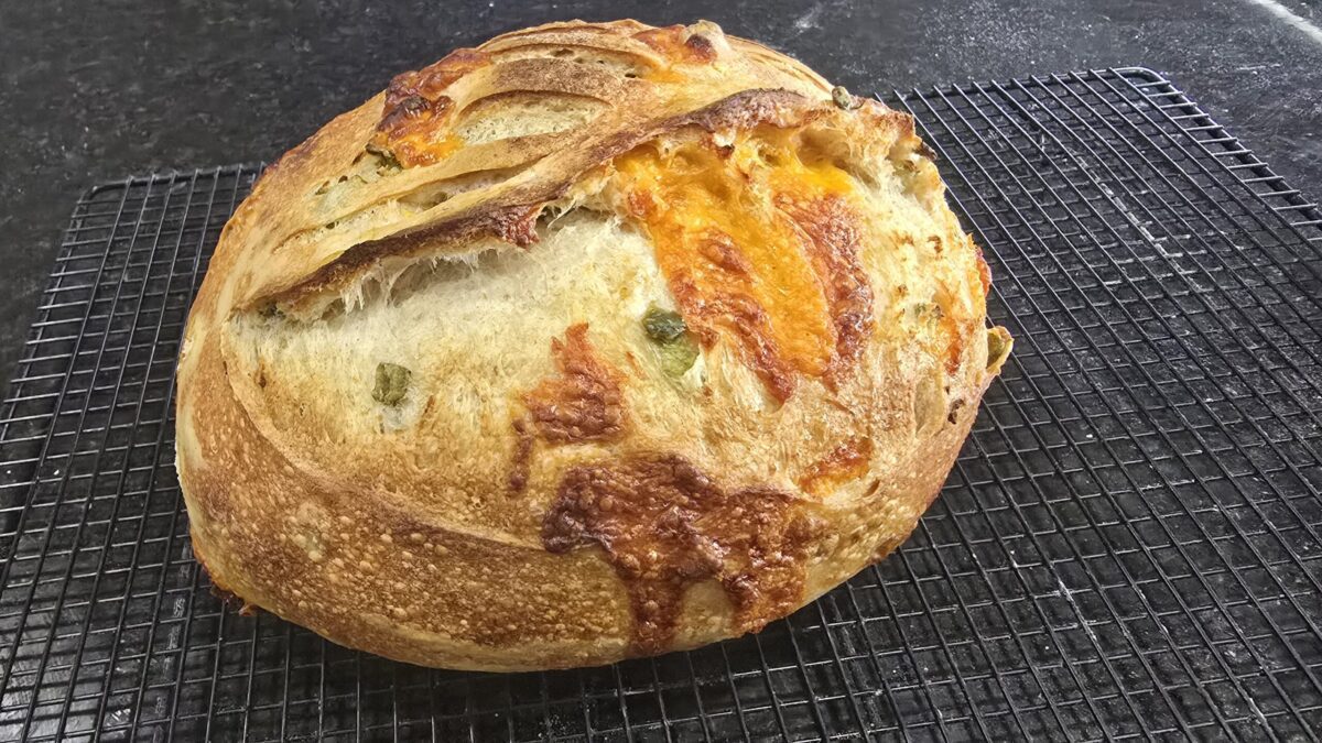 Sharp Cheddar Jalapeño Pain de Campagne